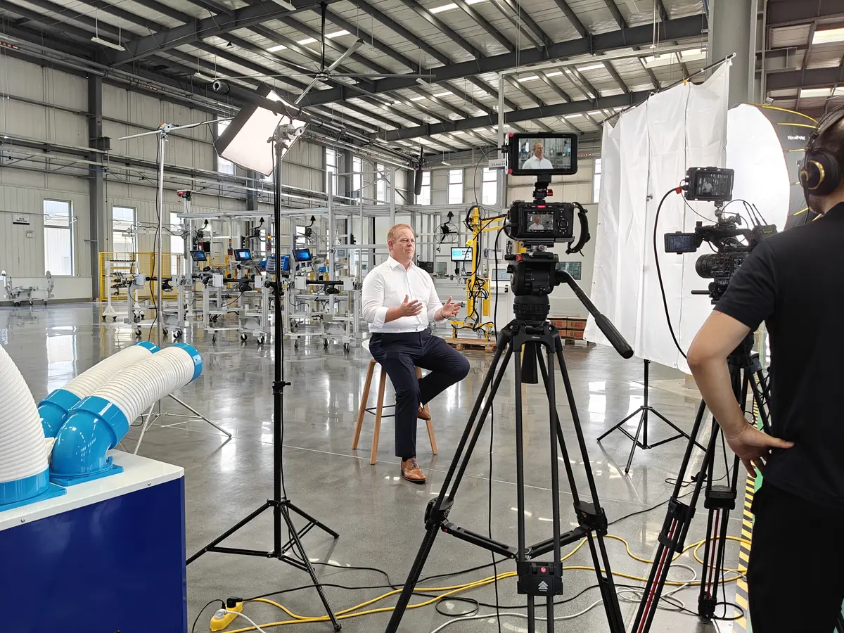 Professional production crew in China
