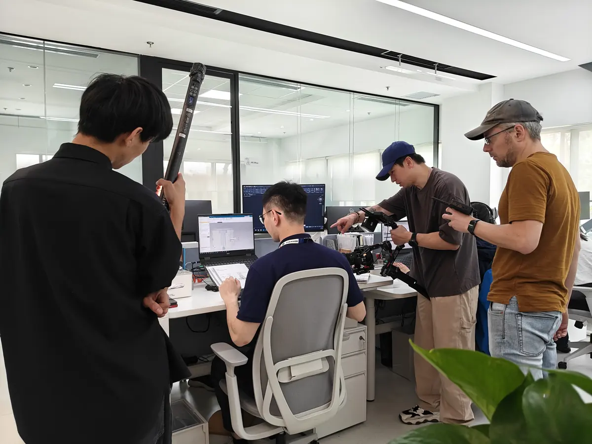 Beijing production team planning a shoot